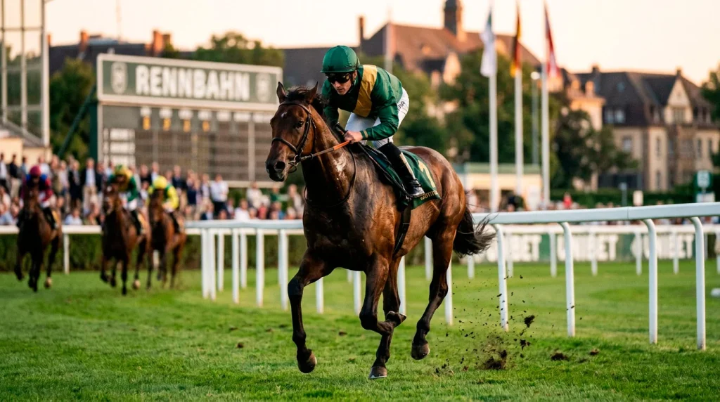 Favourite-Longshot Bias: Favoritenpferd führt das Feld bei Pferderennen an