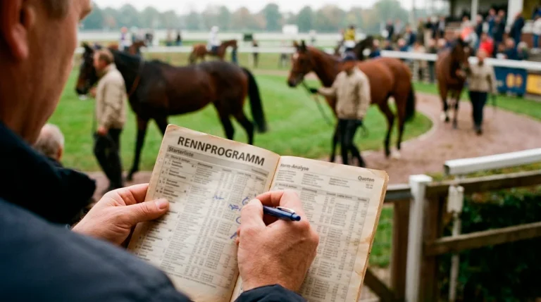 Racecard und Form-Analyse bei Pferderennen